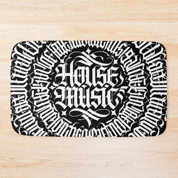 Item preview, House Music Gothic Typography Circle Design designed and sold by TipTop GFX.