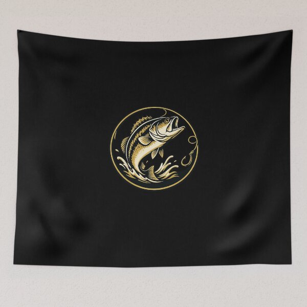 Item preview, Vintage Walleye Fishing Emblem for Anglers designed and sold by OddHobbyClub.