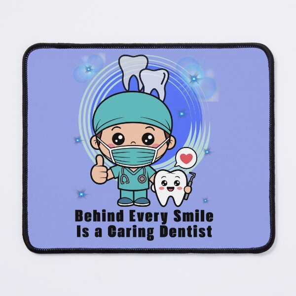 Item preview, Behind Every Smile Is a Caring Dentist designed and sold by AhmadAnnaPrints.