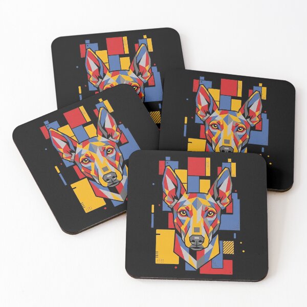Item preview, Funny Pharaoh Hound Colorful Blocks Geometric Art Mom Dad Kids designed and sold by FurryHavenPH.