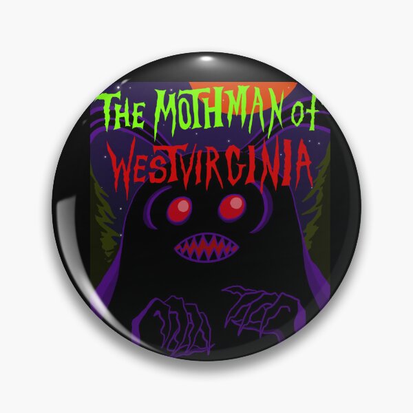 Item preview, The Mothman of West Virginia | Retro Horror Movie Poster | Original Cryptid Art designed and sold by Let There Be Art Studio.