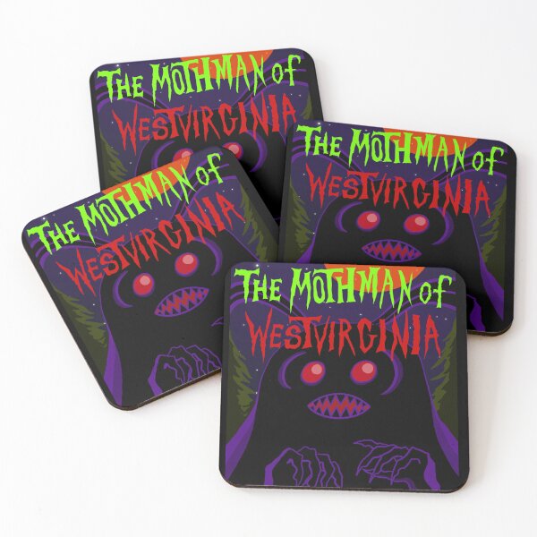Item preview, The Mothman of West Virginia | Retro Horror Movie Poster | Original Cryptid Art designed and sold by Let There Be Art Studio.