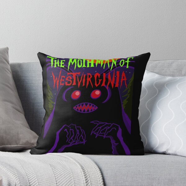 Item preview, The Mothman of West Virginia | Retro Horror Movie Poster | Original Cryptid Art designed and sold by Let There Be Art Studio.