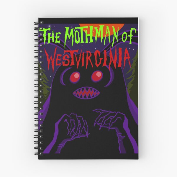 Item preview, The Mothman of West Virginia | Retro Horror Movie Poster | Original Cryptid Art designed and sold by Let There Be Art Studio.