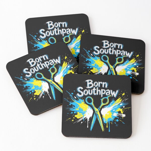 Item preview, Born Southpaw Left Handed Scissors Paint Splatter Hairstylist designed and sold by TeNovaStudio.
