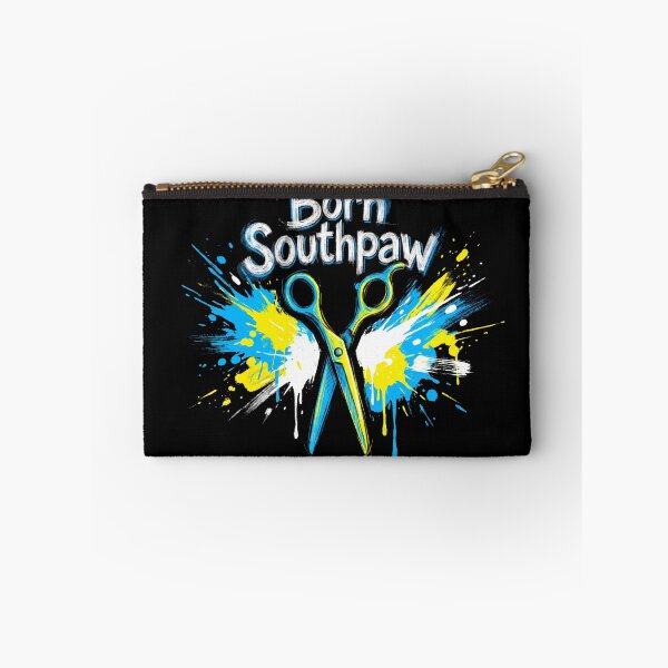 Item preview, Born Southpaw Left Handed Scissors Paint Splatter Hairstylist designed and sold by TeNovaStudio.