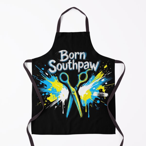 Item preview, Born Southpaw Left Handed Scissors Paint Splatter Hairstylist designed and sold by TeNovaStudio.