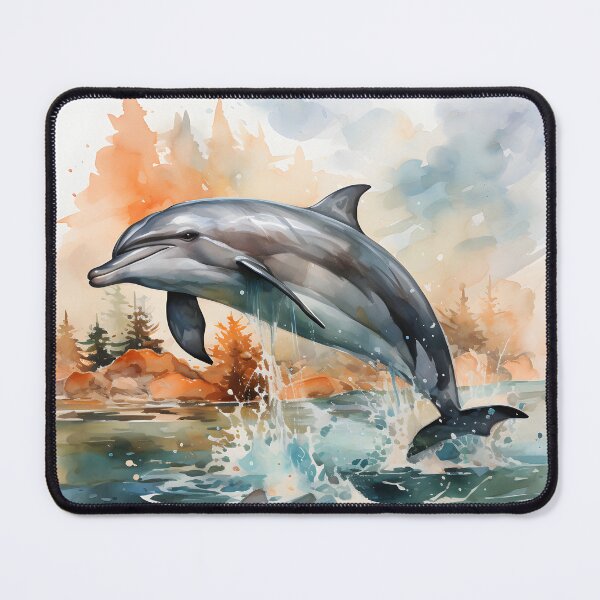 Item preview, Jumping Bottlenose Dolphin – Coastal Ocean Wildlife Art designed and sold by GutyzDesignsES.