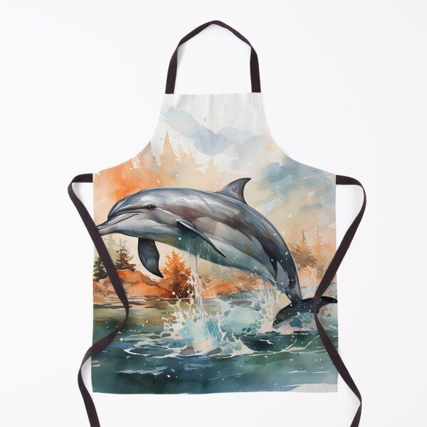 Item preview, Jumping Bottlenose Dolphin – Coastal Ocean Wildlife Art designed and sold by GutyzDesignsES.