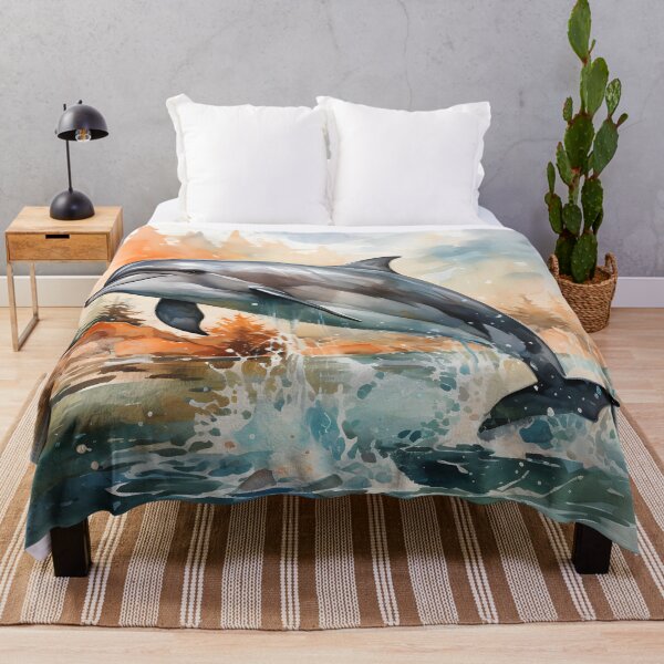 Item preview, Jumping Bottlenose Dolphin – Coastal Ocean Wildlife Art designed and sold by GutyzDesignsES.