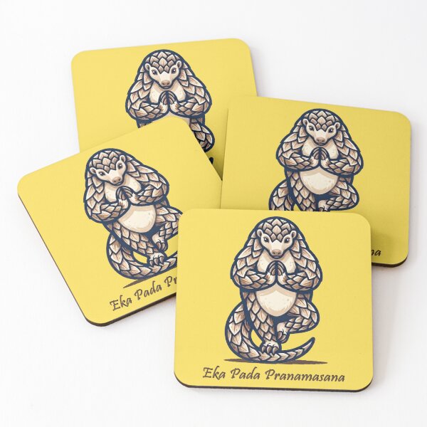 Item preview, Yoga Pangolin: Eka Pada Pranamasana designed and sold by Finding Source Designs.