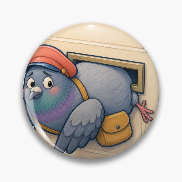 Item preview, Carrier Pigeon Stuck in Mail Slot designed and sold by GoverArt.