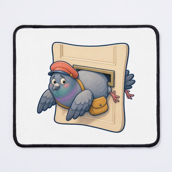 Item preview, Carrier Pigeon Stuck in Mail Slot designed and sold by GoverArt.