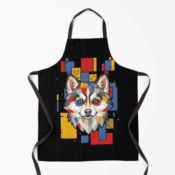 Item preview, Funny Pomsky Colorful Blocks Geometric Art Mom Dad Kids designed and sold by FurryHavenPH.