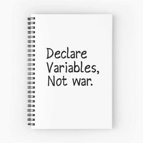 Item preview, Declare variables not war designed and sold by Preety Padhiyar.