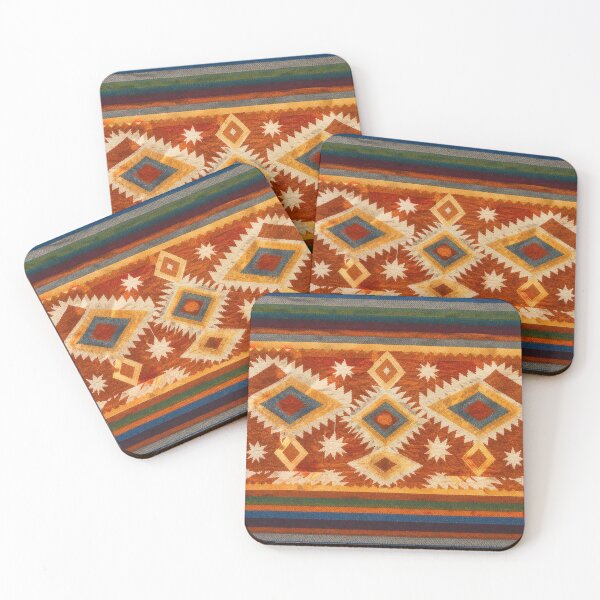 Item preview, Alpaca Desert Thunder - Emerald Southwestern Pattern designed and sold by BrainCurves.