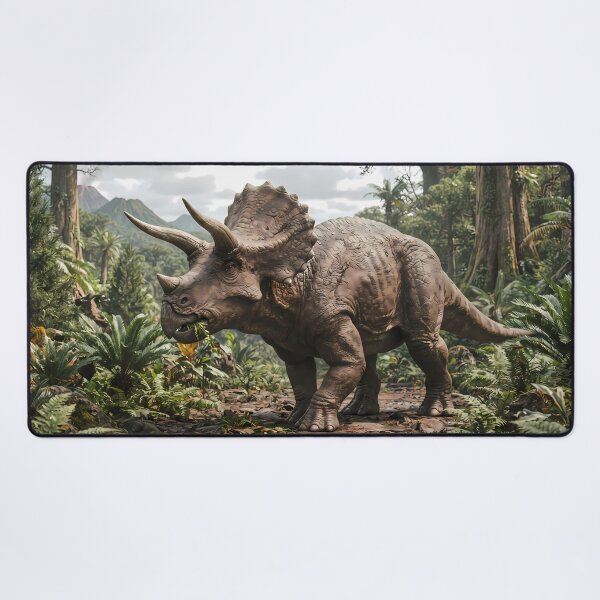 Item preview, C Epic Prehistoric Dinosaur World Jurassic Landscape Art designed and sold by ART ATTACK ZONE.