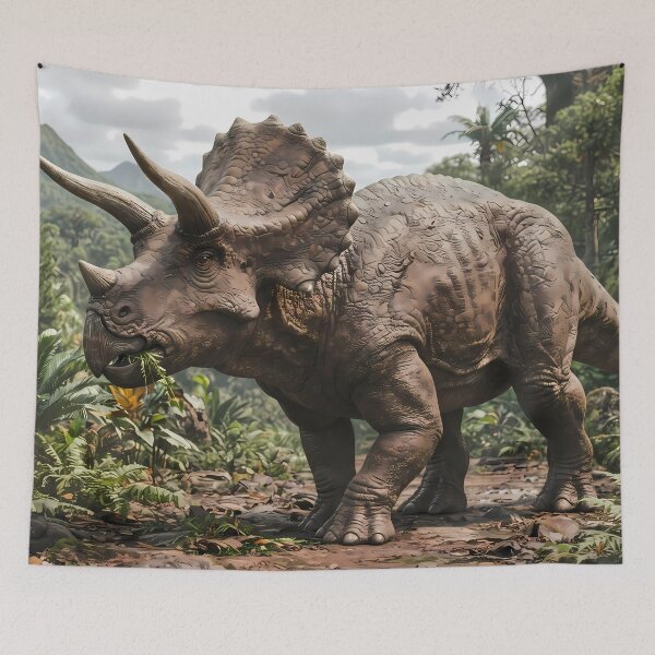 Item preview, C Epic Prehistoric Dinosaur World Jurassic Landscape Art designed and sold by ART ATTACK ZONE.