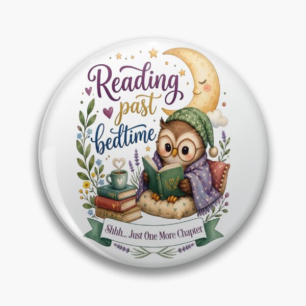 Item preview, Reading Past Bedtime Cute Owl Reader Book Tok designed and sold by Sovereign Supply Co..