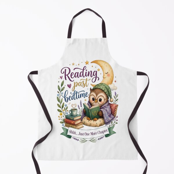Item preview, Reading Past Bedtime Cute Owl Reader Book Tok designed and sold by Sovereign Supply Co..