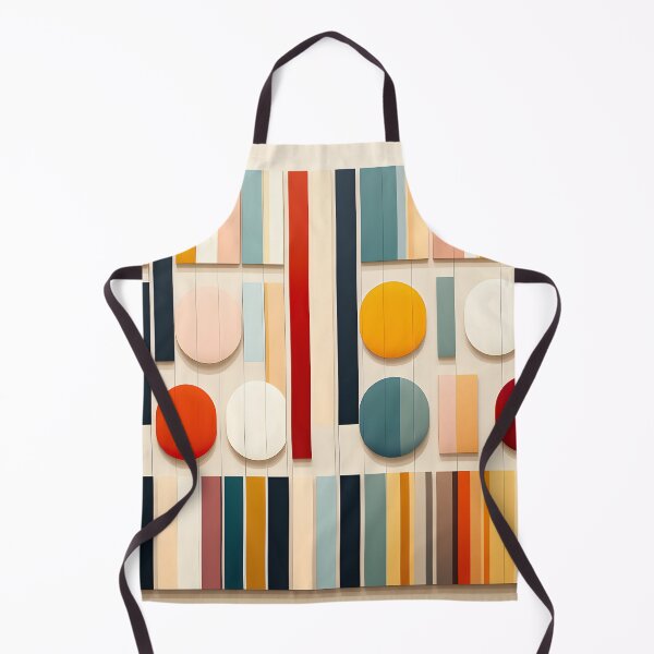 Item preview, Mid Century Modern Geometric Stripes and Circles designed and sold by GutyzDesignsES.