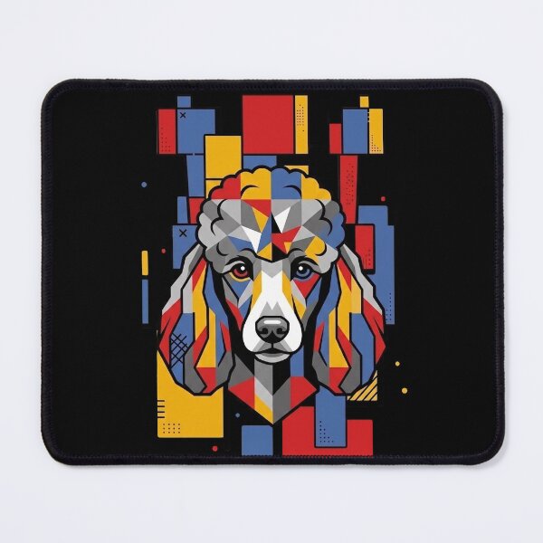 Item preview, Funny Poodle Colorful Blocks Geometric Art Mom Dad Kids designed and sold by FurryHavenPH.