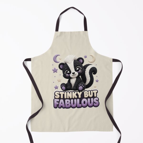 Item preview, Cute Crochet Skunk Stinky But Fabulous Nocturnal Animal Design designed and sold by Panom Suavichien.