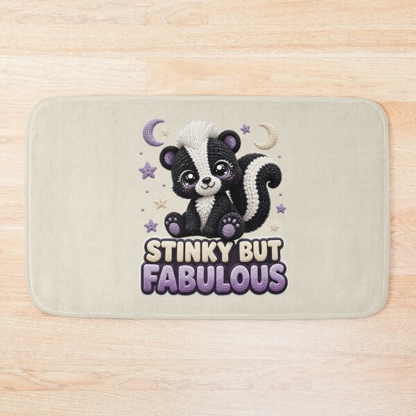 Item preview, Cute Crochet Skunk Stinky But Fabulous Nocturnal Animal Design designed and sold by Panom Suavichien.
