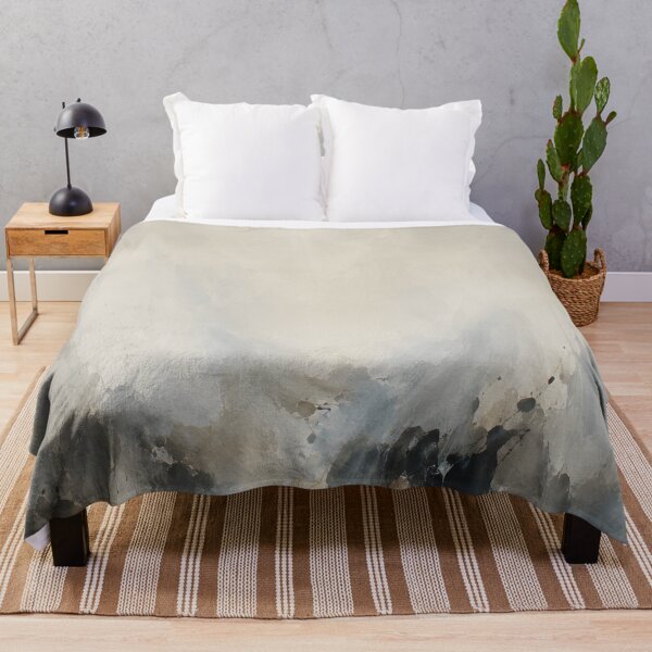 Item preview, Neutral Abstract Landscape – Beige Gray Blue Minimalist Art designed and sold by GutyzDesignsES.