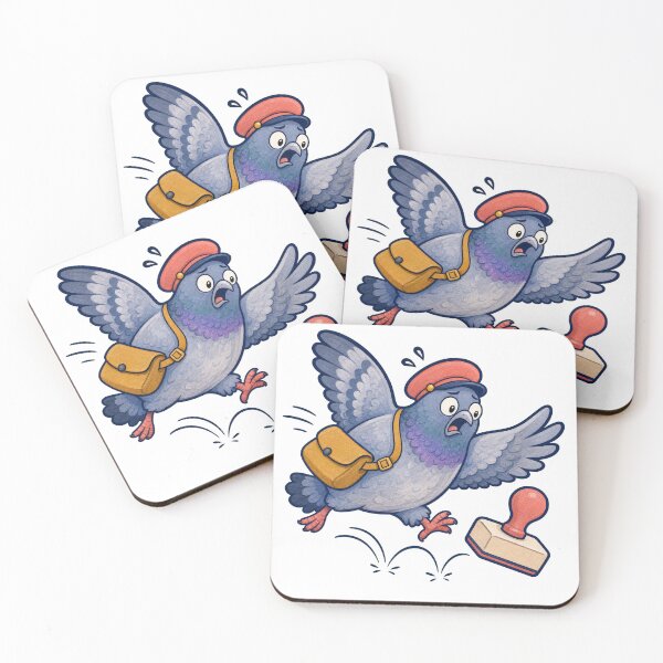 Item preview, Carrier Pigeon Runaway Rubber Stamp designed and sold by GoverArt.