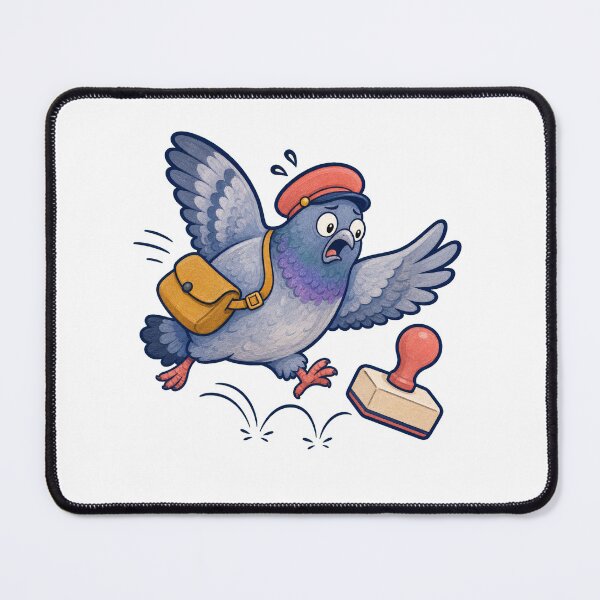 Item preview, Carrier Pigeon Runaway Rubber Stamp designed and sold by GoverArt.