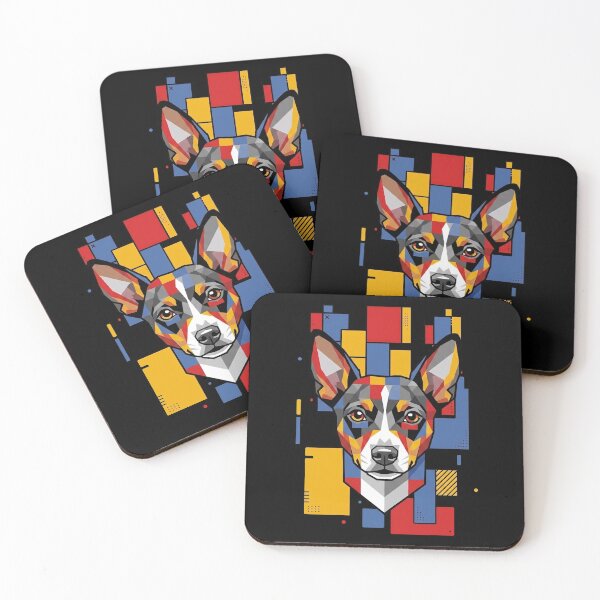 Item preview, Funny Rat Terrier Colorful Blocks Geometric Art Mom Dad Kids designed and sold by FurryHavenPH.