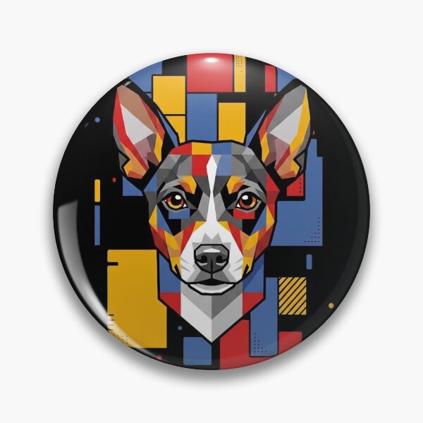 Item preview, Funny Rat Terrier Colorful Blocks Geometric Art Mom Dad Kids designed and sold by FurryHavenPH.