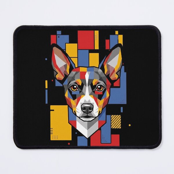 Item preview, Funny Rat Terrier Colorful Blocks Geometric Art Mom Dad Kids designed and sold by FurryHavenPH.