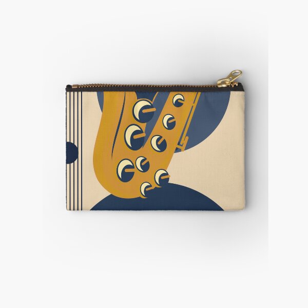 Item preview, Bauhaus Saxophone City Art | Minimalist Jazz Print | Mid-Century Modern Music Print designed and sold by Studio pod Burom.