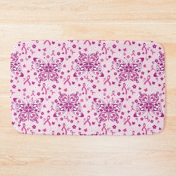Item preview, Breast Cancer Awareness Pink Ribbon and Butterfly Pattern designed and sold by mrhighsky.
