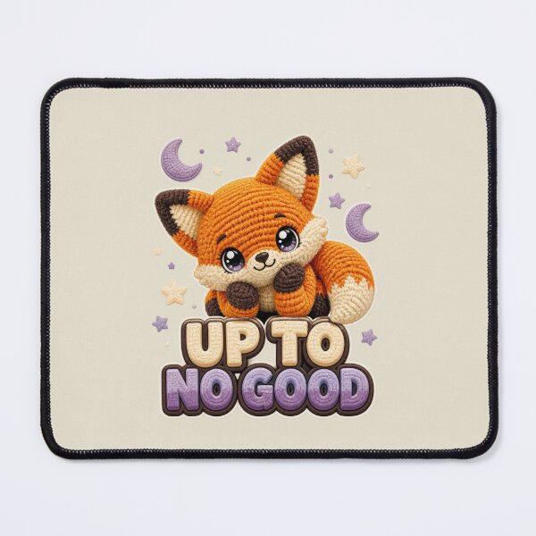 Item preview, Cute Crochet Baby Fox Up To No Good Nocturnal Animal Design designed and sold by Panom Suavichien.