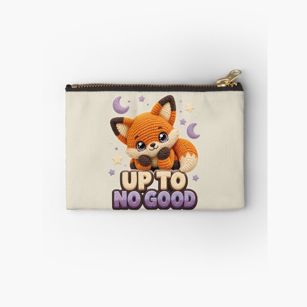 Item preview, Cute Crochet Baby Fox Up To No Good Nocturnal Animal Design designed and sold by Panom Suavichien.