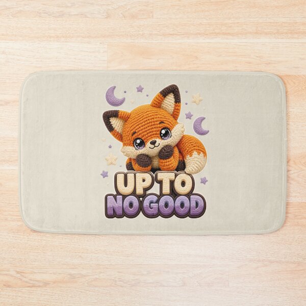 Item preview, Cute Crochet Baby Fox Up To No Good Nocturnal Animal Design designed and sold by Panom Suavichien.