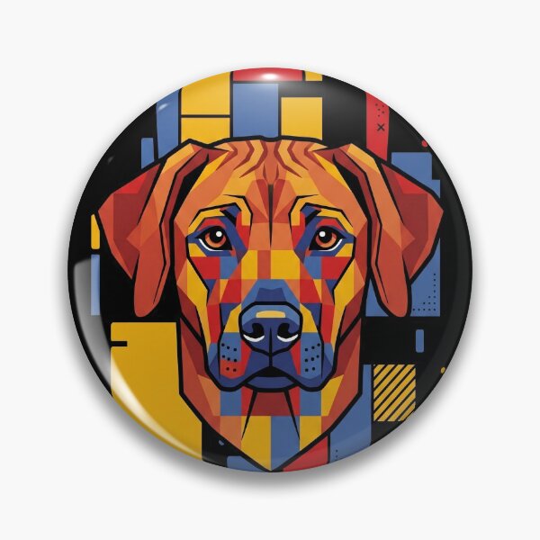 Item preview, Funny Rhodesian Ridgeback Colorful Blocks Geometric Art Mom Dad Kids designed and sold by FurryHavenPH.