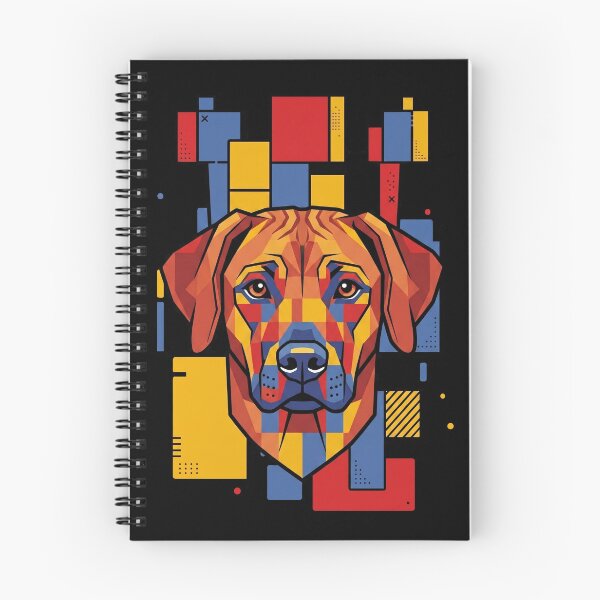 Item preview, Funny Rhodesian Ridgeback Colorful Blocks Geometric Art Mom Dad Kids designed and sold by FurryHavenPH.