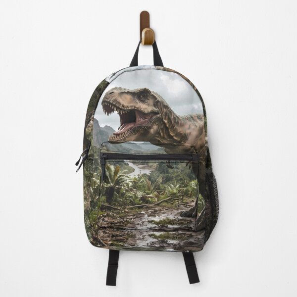 Item preview, E Epic Prehistoric Dinosaur World Jurassic Landscape Art designed and sold by ART ATTACK ZONE.