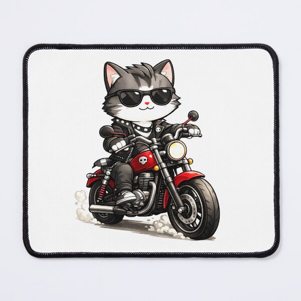Item preview, Cool Biker Cat Design designed and sold by StyleBloomes.