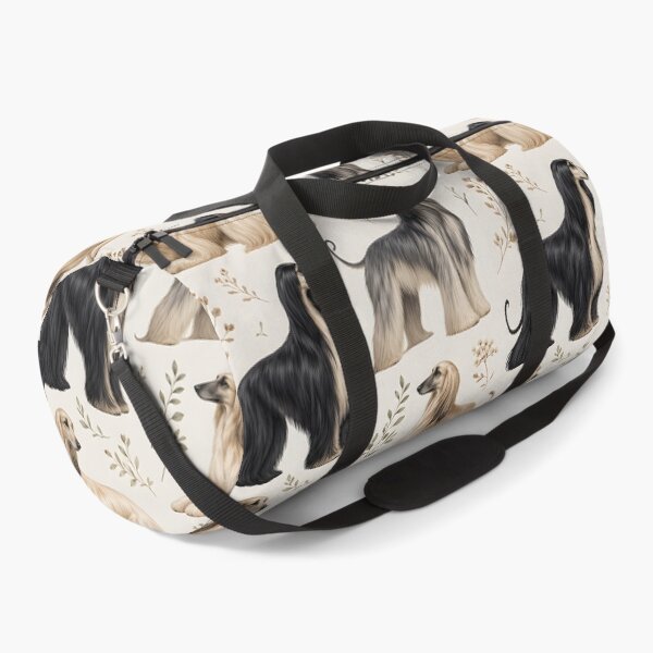 Item preview, Elegant Afghan Hound Seamless Pattern with Botanical Elements designed and sold by blankTeeShirt.