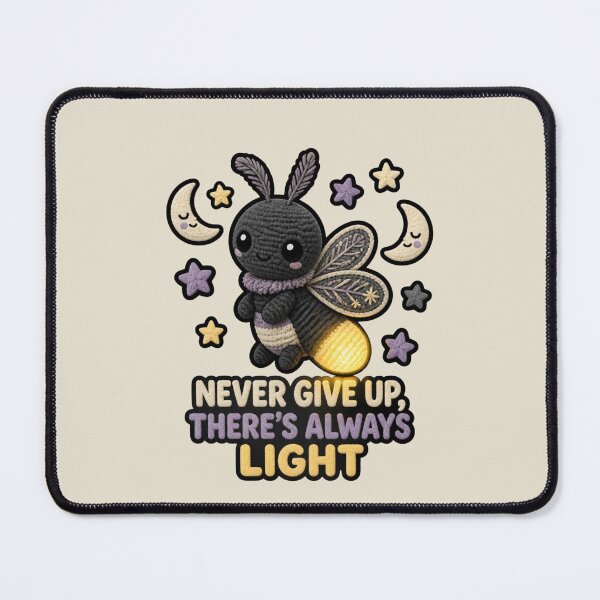 Item preview, Cute Crochet Firefly Never Give Up There's Always Light Design designed and sold by Panom Suavichien.