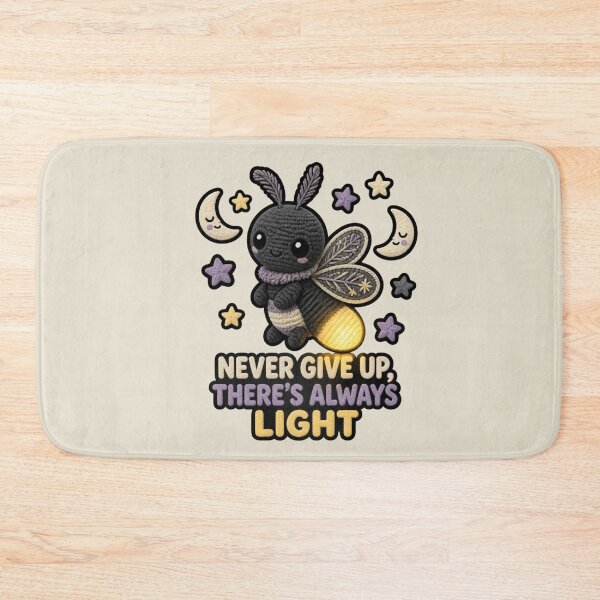 Item preview, Cute Crochet Firefly Never Give Up There's Always Light Design designed and sold by Panom Suavichien.