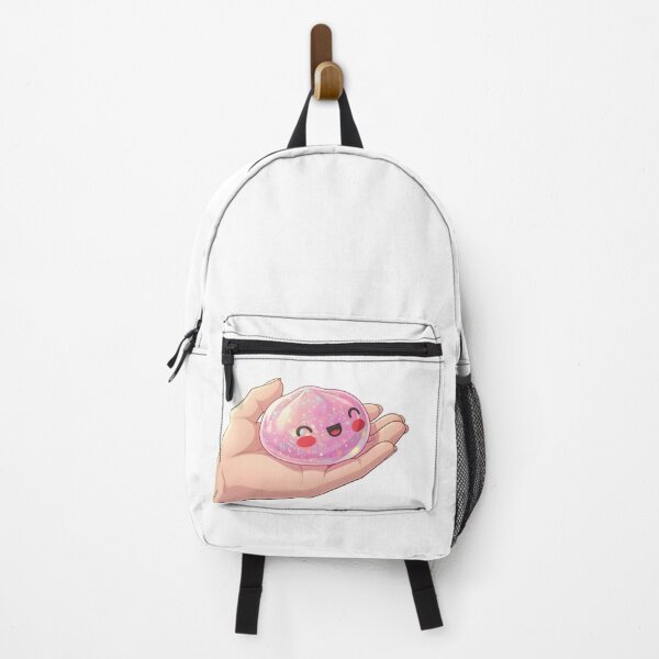 Item preview, Pink Glitter Squishy Dumpling in Open Hand – Kawaii Digital Art designed and sold by EmeraldeaArt.
