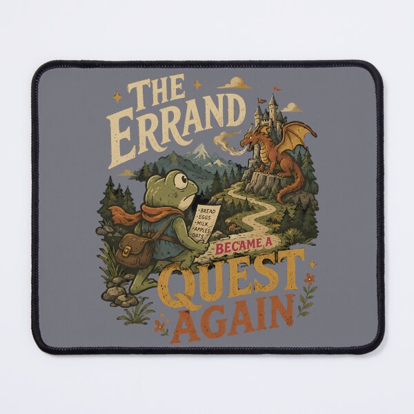 Item preview, The Errand Became a Quest Again Frog designed and sold by VIVID COLORS CLUB.