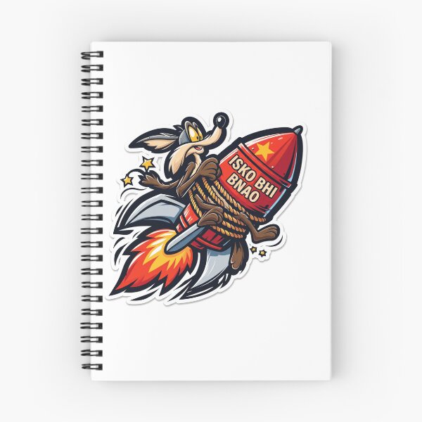Item preview, Funny Rocket Squirrel Space Adventure Sticker | Desi Humor Cartoon Space Explorer Design designed and sold by MAStrends.