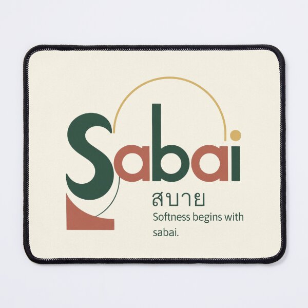 Item preview, Sabai | Minimal Thai Typography & Soft Life Aesthetic | Soft Thailand™ designed and sold by CosmicQuietStudio.